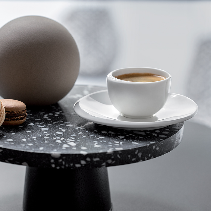 NewMoon espresso cup saucer white